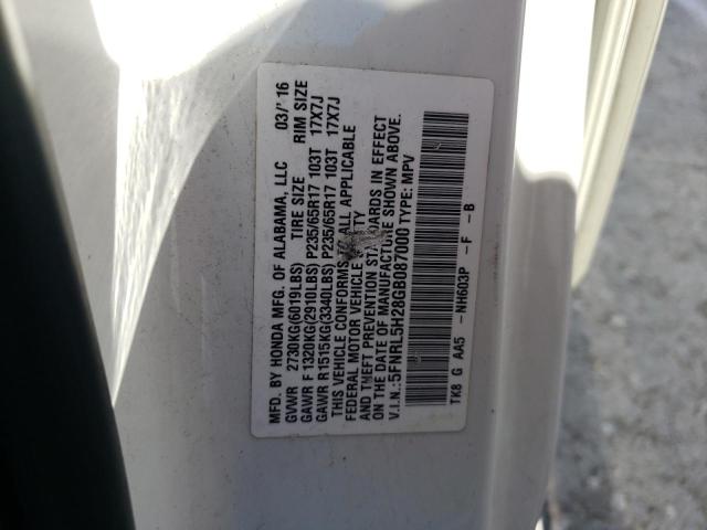 5FNRL5H28GB087000 Honda ODYSSEY LX