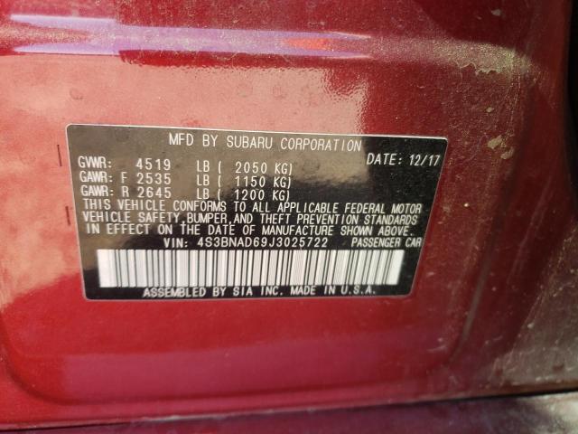 4S3BNAD69J3025722 Subaru Legacy 2.5i Premium