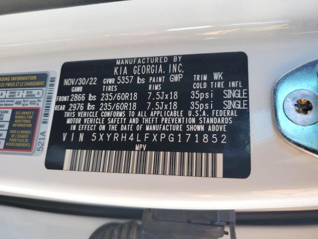 5XYRH4LFXPG171852 KIA SORENTO EX