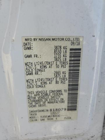 2018 NISSAN NV 1500 S - 1N6BF0KM6JN818079