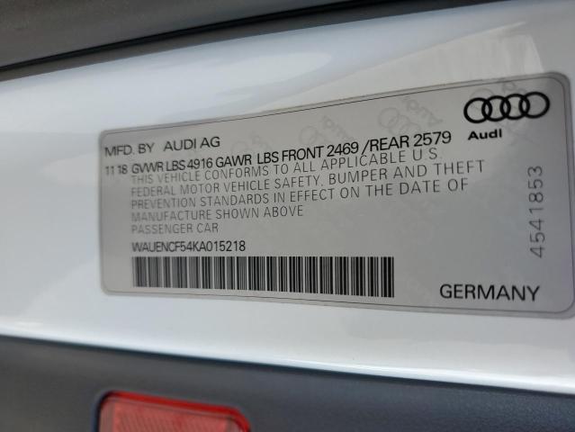 WAUENCF54KA015218 2019 AUDI A5, photo no. 12