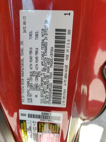2016 TOYOTA 1 TON TRUC 5TFRX5GN3GX051222