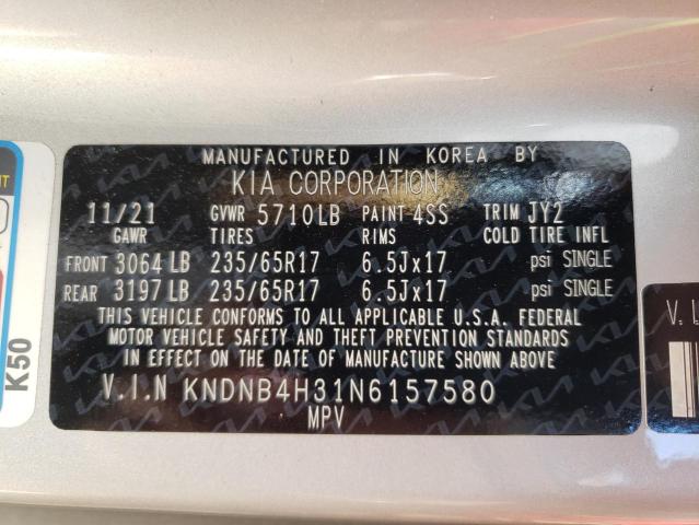 2022 KIA CARNIVAL L - KNDNB4H31N6157580