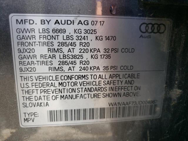 2018 AUDI Q7 PRESTIG - WA1VAAF73JD004867