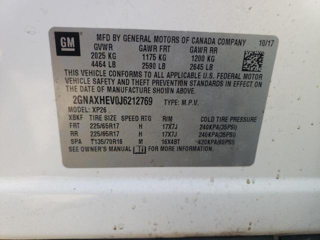 2GNAXHEV0J6212769 Chevrolet EQUINOX LS