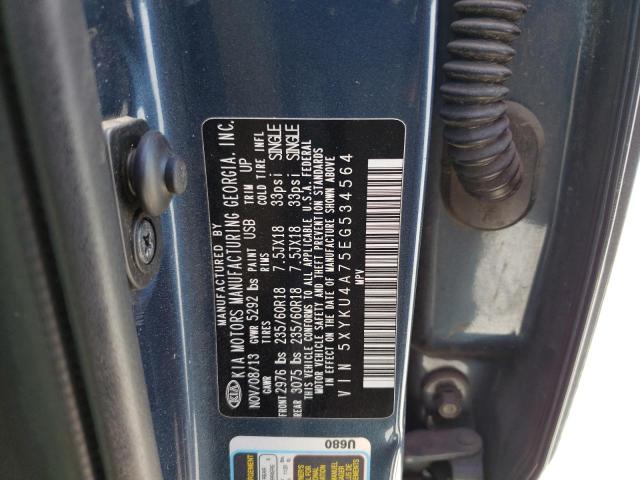 5XYKU4A75EG534564 KIA SORENTO EX