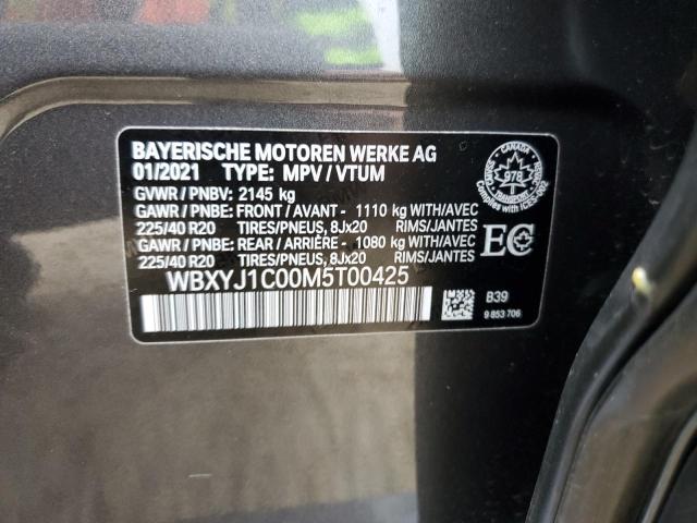 2021 BMW X2 XDRIVE2 - WBXYJ1C00M5T00425