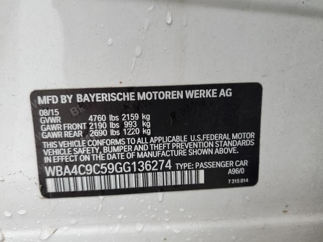 WBA4C9C59GG136274 BMW 428 Xi Gran Coupe Sulev