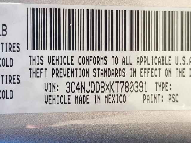 3C4NJDDBXKT780391 Jeep Compass Trailhawk