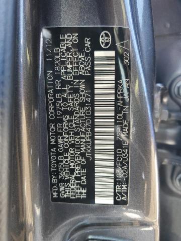  TOYOTA SCION 2013 Сірий