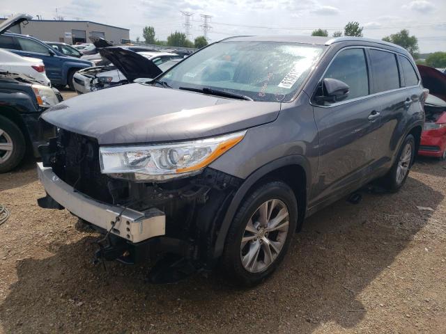 VIN 5TDJKRFH3ES052212 2014 Toyota Highlander, Xle no.1