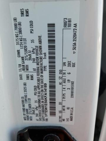 1FTEW1E56KFA14189 Ford F150 Supercrew