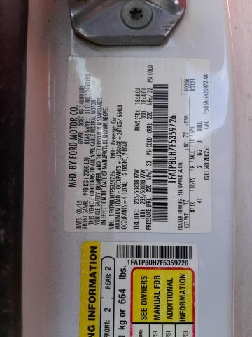 1FATP8UH7F5359726 Ford MUSTANG