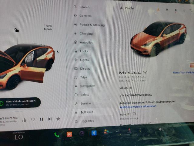 5YJYGAEE3MF249652 Tesla Model Y