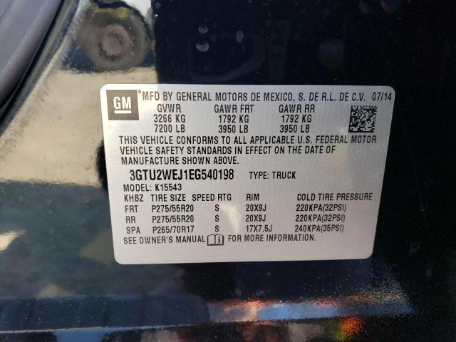3GTU2WEJ1EG540198 GMC Sierra K1500 Denali