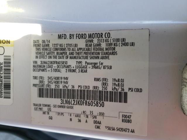 3LN6L2JK0FR605850 Lincoln MKZ