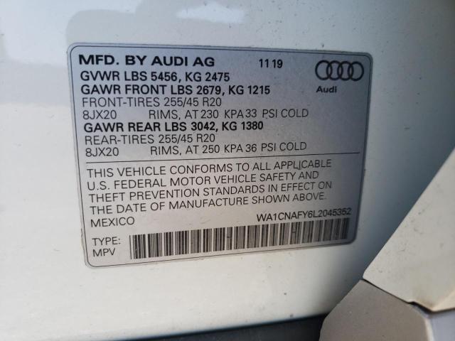 WA1CNAFY6L2045352 2020 AUDI Q5, photo no. 13