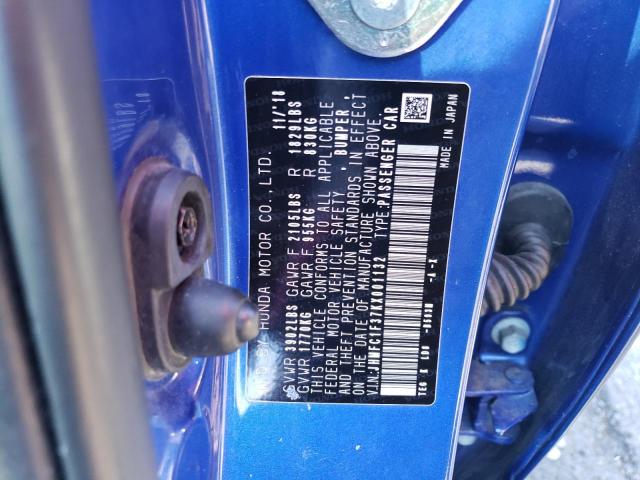 JHMFC1F37KX001132 Honda CIVIC EX