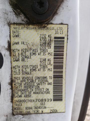 1N6BD0CT4EN708939 Nissan FRONTIER S