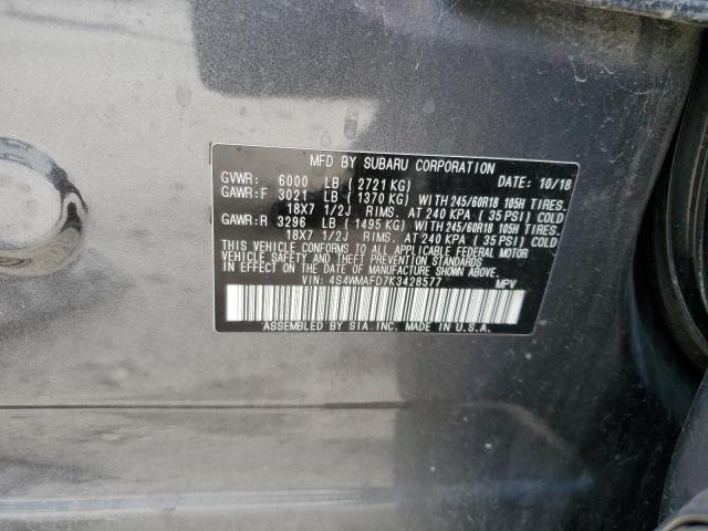 4S4WMAFD7K3428577 Subaru Ascent Premium