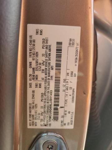 1FMCU0G69LUB01493 Ford ESCAPE SE