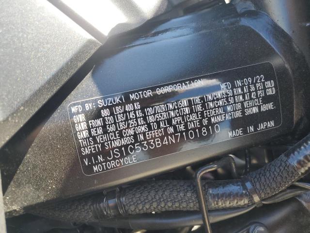 2022 SUZUKI GSX-S750 M - JS1C533B4N7101810