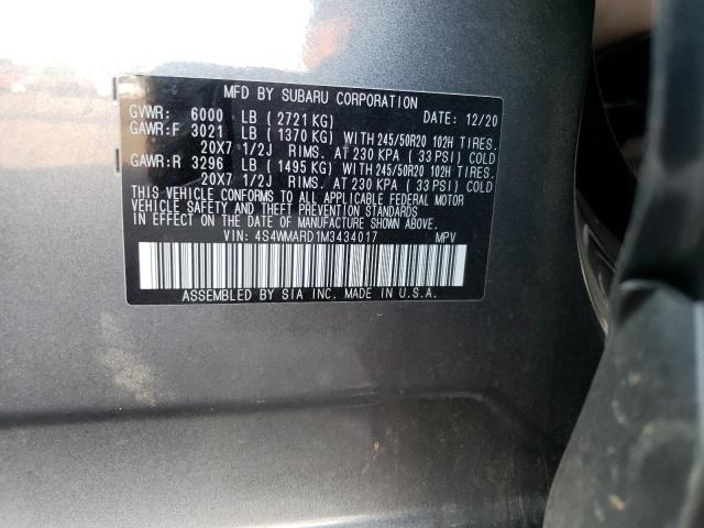 4S4WMARD1M3434017 Subaru Ascent Touring
