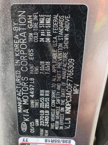 KNDPC3AC0F7766309 KIA Sportage Ex