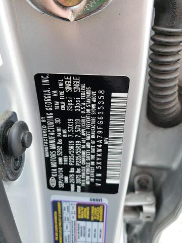 5XYKW4A79FG635358 KIA SORENTO SX
