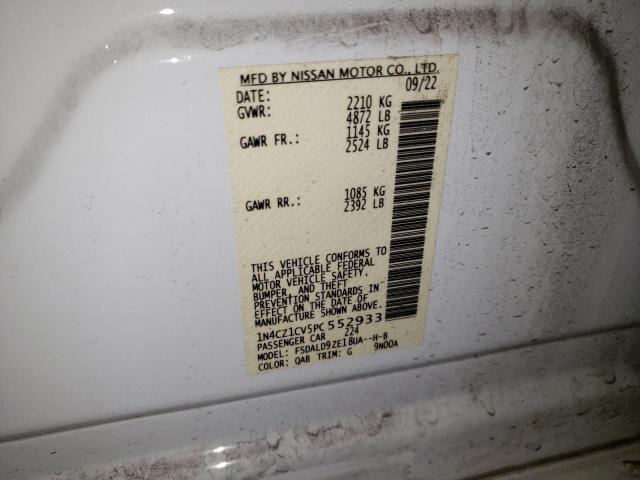 1N4CZ1CV5PC552933 Nissan Leaf Sv Plus