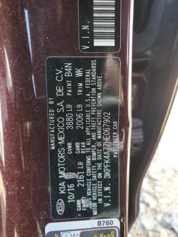 3KPFK4A77HE067902 KIA FORTE LX