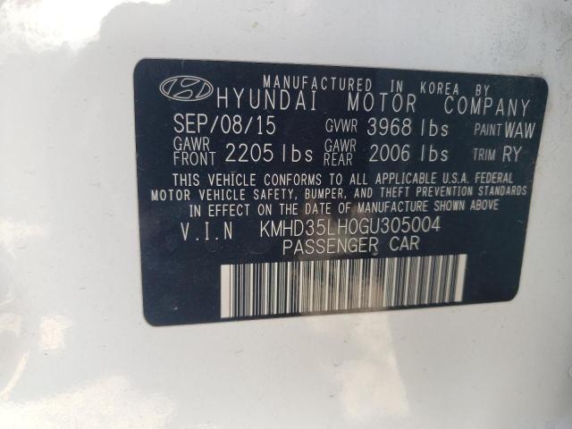 KMHD35LH0GU305004 Hyundai ELANTRA GT