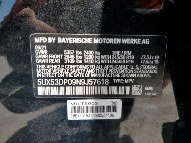5UX53DP09N9J57618 BMW X3 Xdrive30i