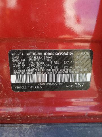 JA4APUAU9MU015047 Mitsubishi Outlander Sport Es