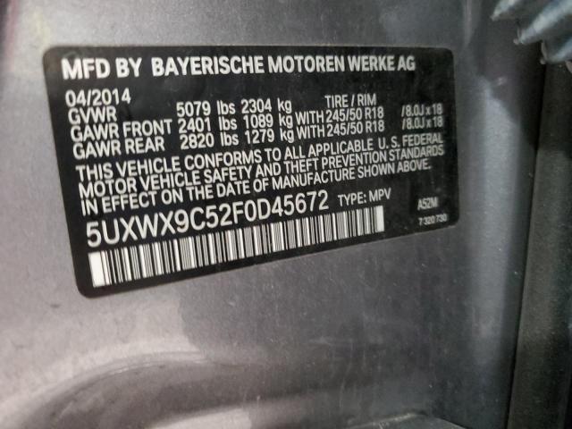 5UXWX9C52F0D45672 2015 BMW X3, photo no. 13