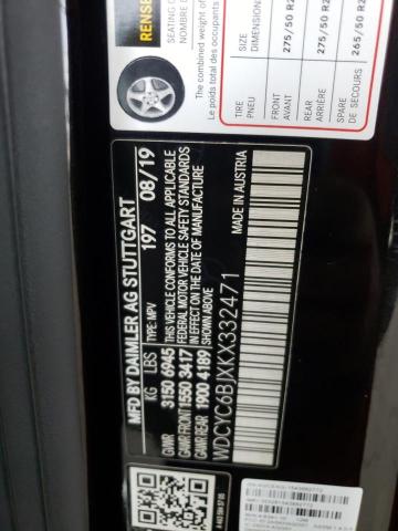 2019 MERCEDES-BENZ G 550 - WDCYC6BJXKX332471