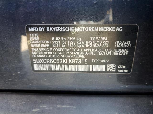5UXCR6C53KLK87315 BMW X5 Xdrive40i