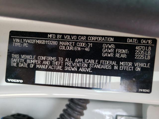 LYV402FM8GB113280 Volvo S60 Platinum
