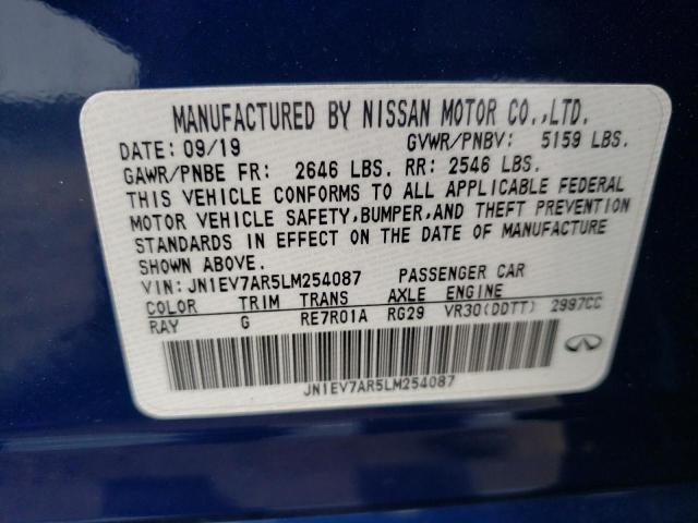 2020 INFINITI Q50 PURE - JN1EV7AR5LM254087