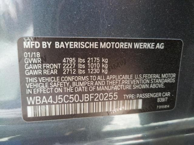 WBA4J5C50JBF20255 BMW 440i Gran Coupe