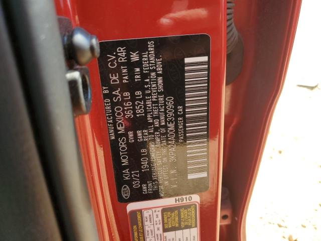 3KPA24AD0ME390960 KIA RIO LX