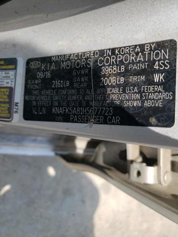 KNAFK5A81H5677723 KIA FORTE LX