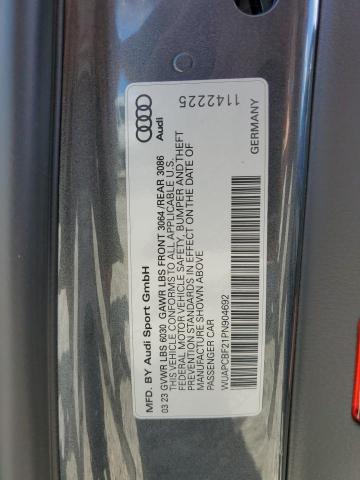 2023 AUDI RS7 - WUAPCBF21PN904692