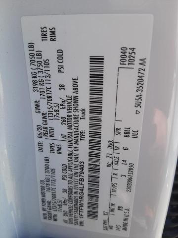 1FTFW1RG4LFB79403 Ford F150 Raptor