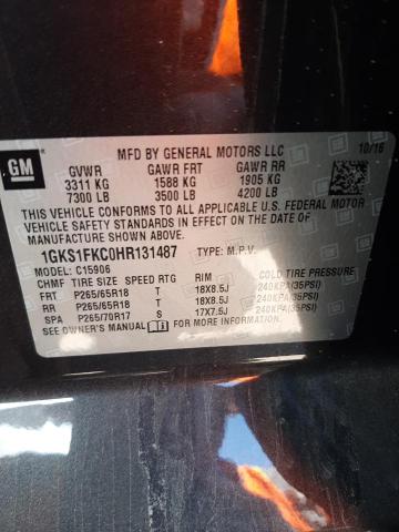 1GKS1FKC0HR131487 GMC Yukon Xl C1500 Sle