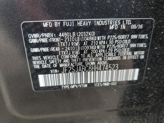 JF2SJABC8HH474523 Subaru Forester 2.5i
