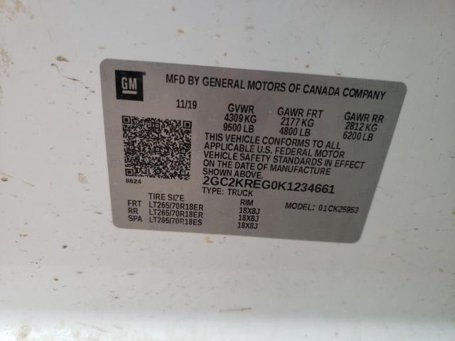 2019 CHEVROLET 2500 - 2GC2KREG0K1234661