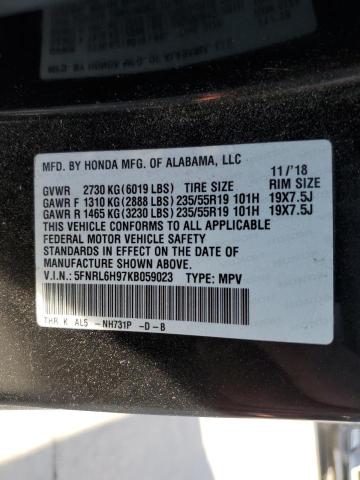 5FNRL6H97KB059023 Honda Odyssey EL 14