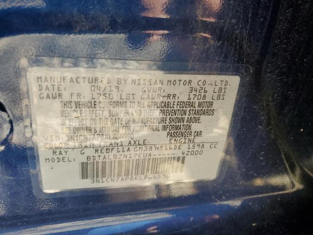 3N1CN7AP8KL866590 Nissan Versa S 10