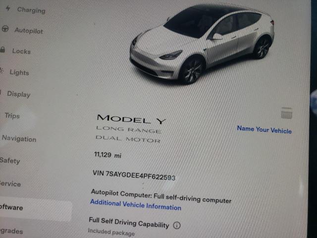 7SAYGDEE4PF622593 Tesla Model Y  9